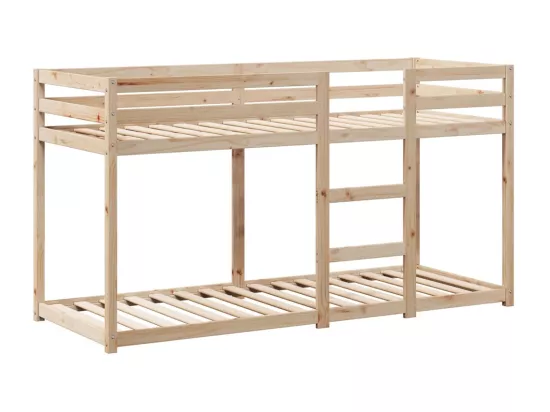 Lit superposé avec toit 75x190 cm bois de pin massif