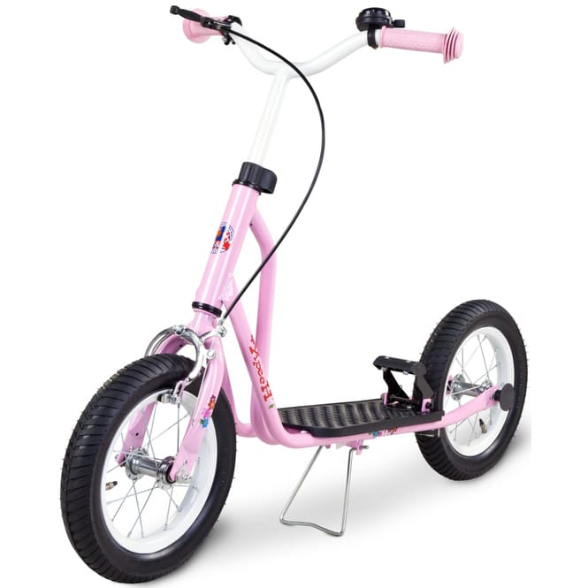 Tretroller 12 Zoll - Flowerie - rosa