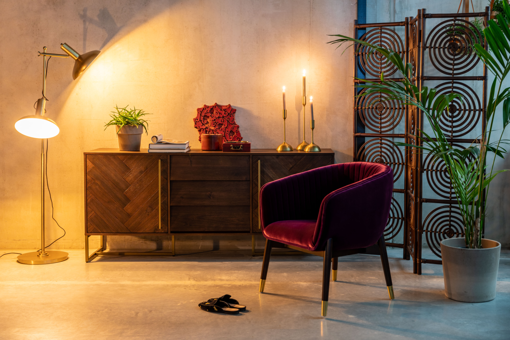 Dressoir Class Hoog Bruin