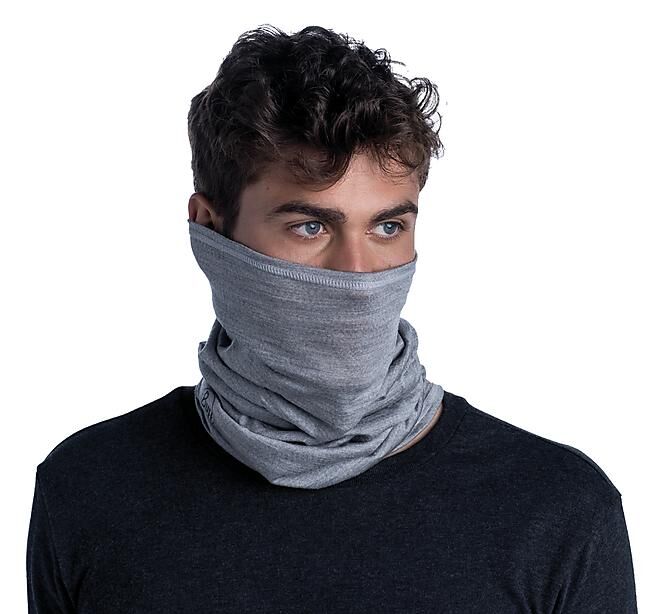 BUFF - TOUR DE COU WOOL SOLID LIGHT GREY