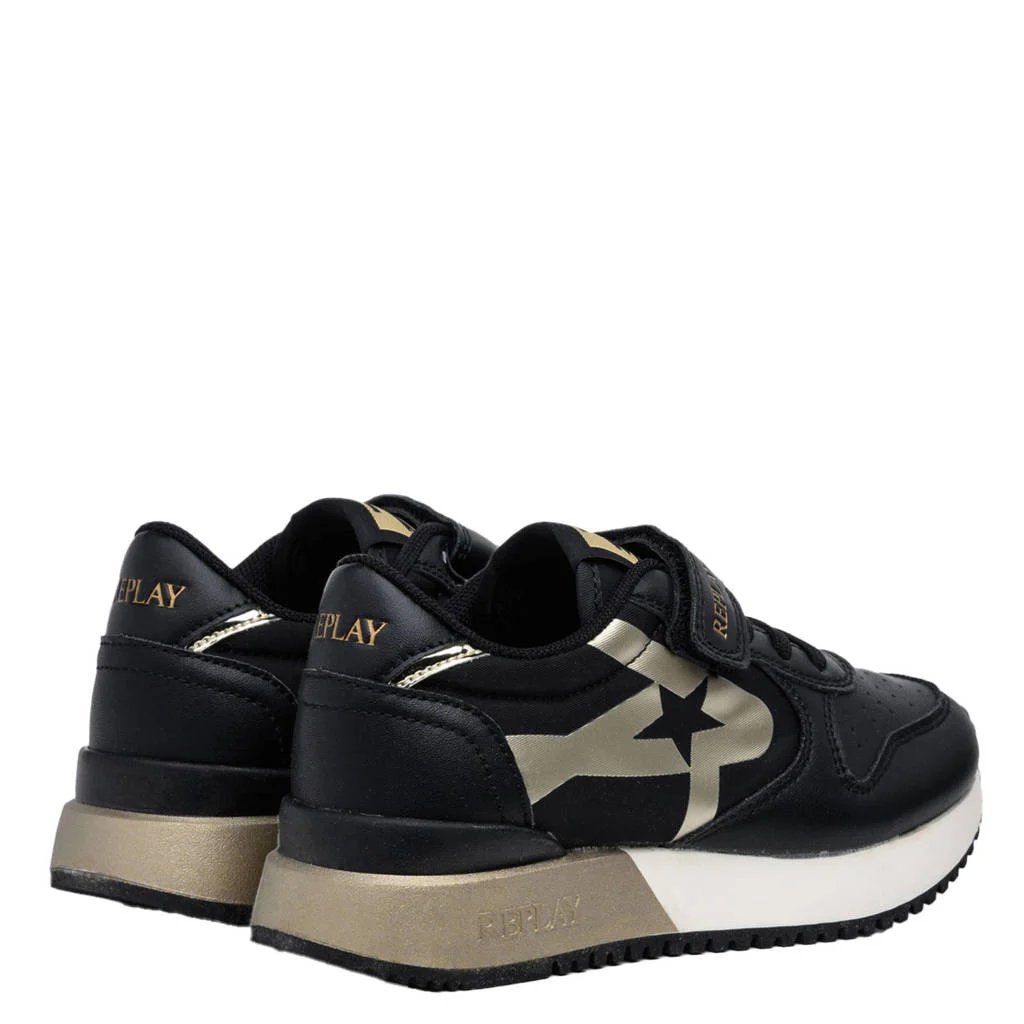 REPLAY Fiber JR Girl 8sneakers zwart/goud