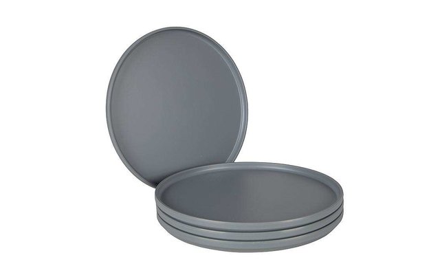 Bo-Camp Patom Melamin Geschirr-Set 16-tlg. Grau