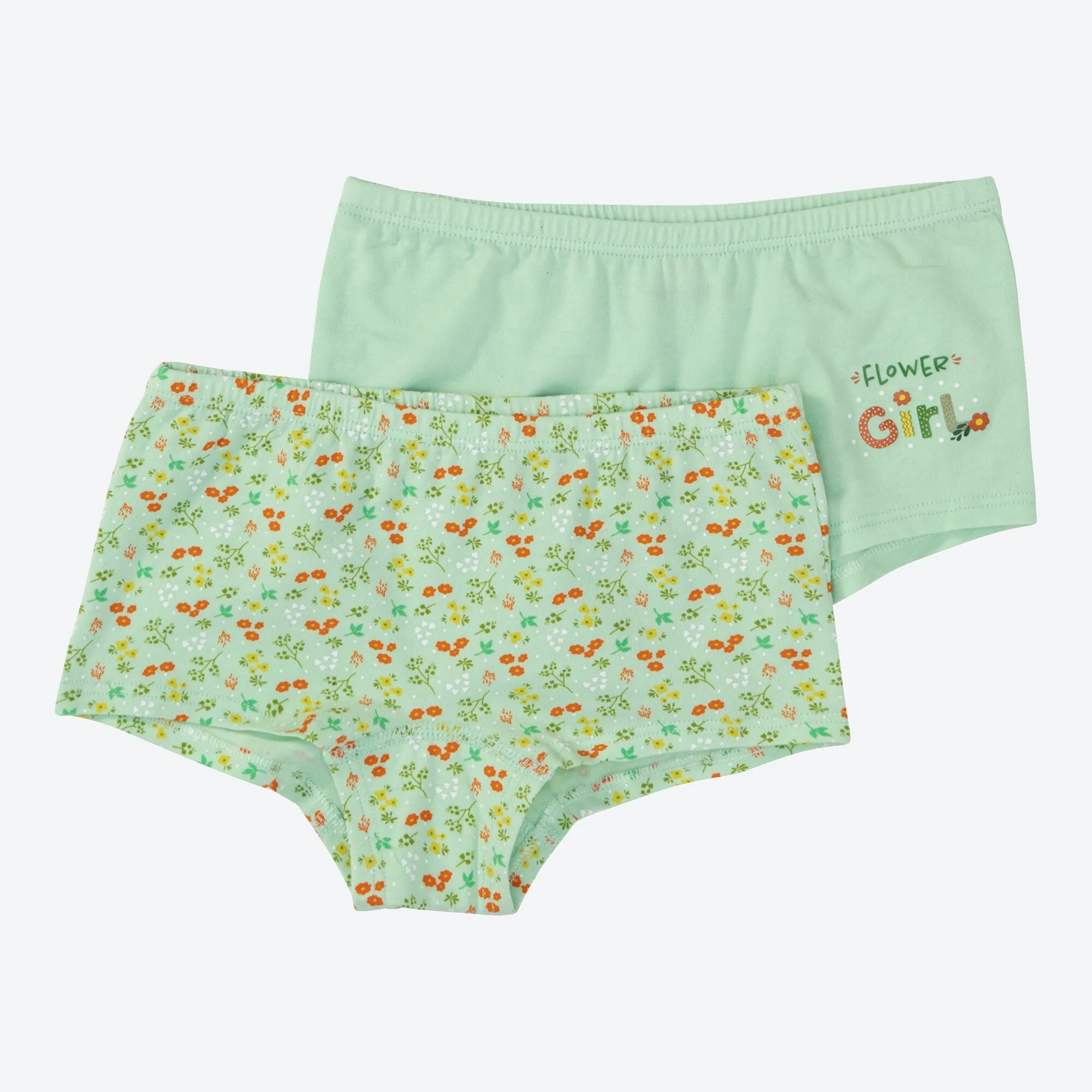 Mädchen-Panty mit Blumenmuster, 2er-Pack