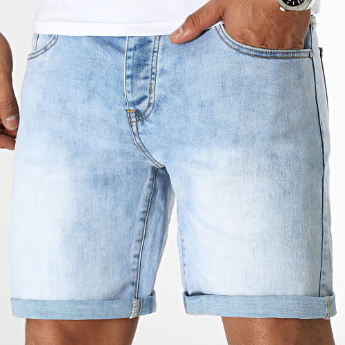 Short Jean Relaxed 0213 Denim Bleu Wash