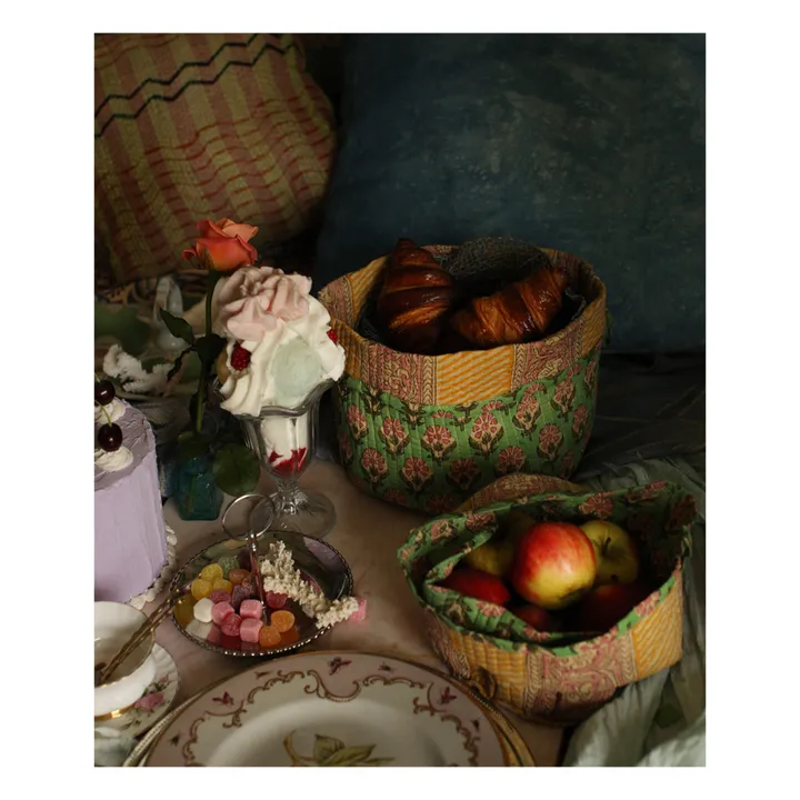 Doing Goods Paniers de rangement Emma - Set de 2 | Vert