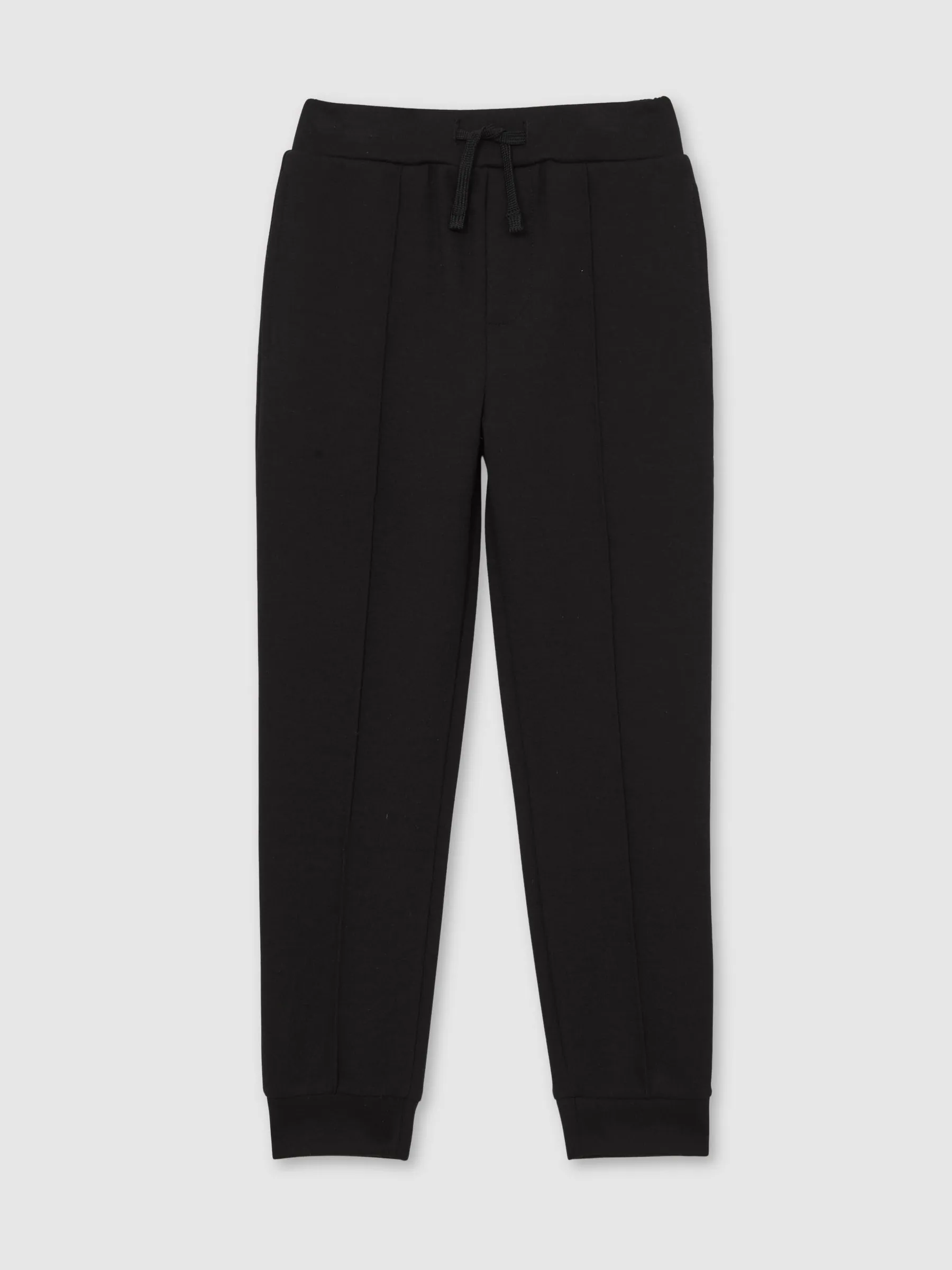 Zwart - Reiss - Premier - Interlock joggingbroek met trekkoord