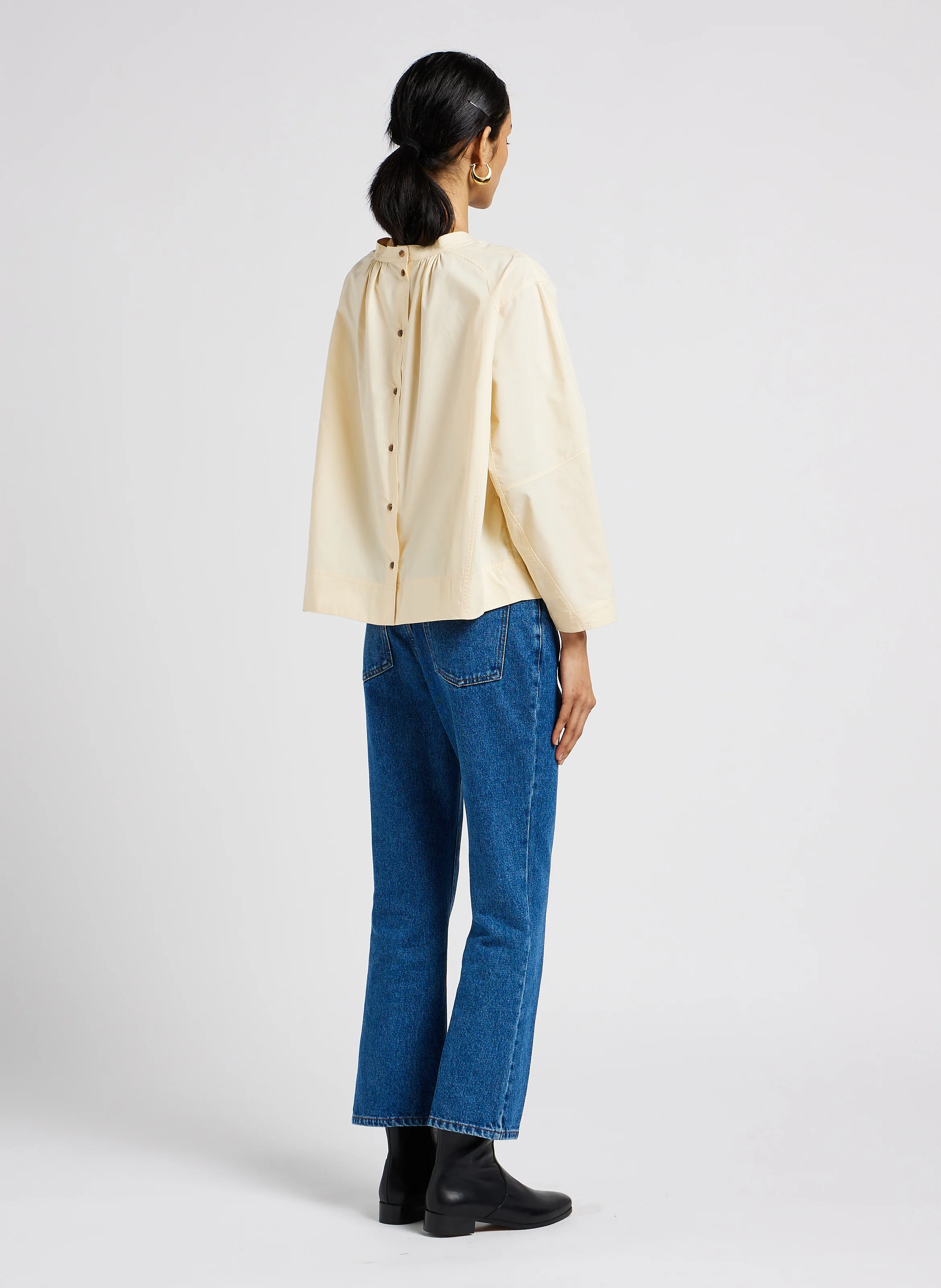 FRANCISCO - Jean flare en coton | Bleu