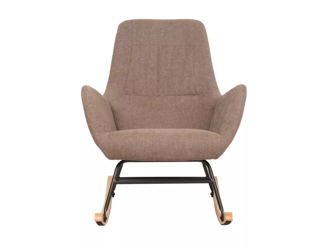 Chaise à bascule MCW-N13, marron