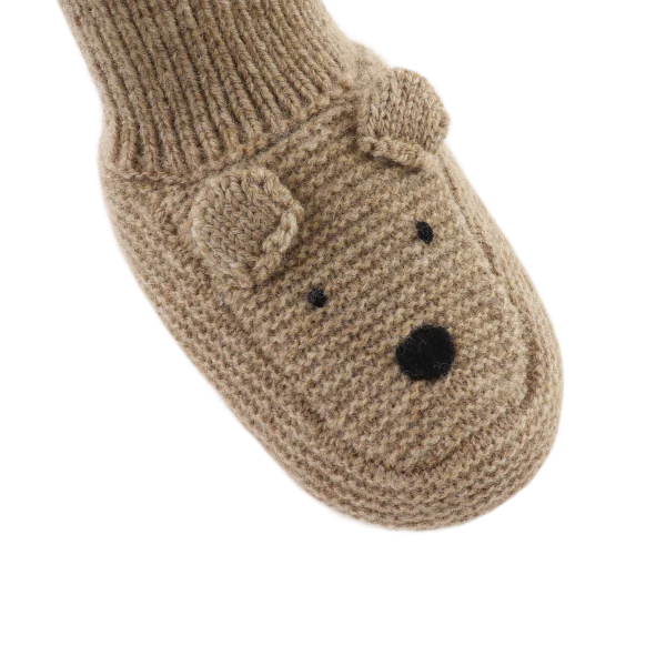 Maicer Merino Wool Booties | Bear | Milk Chocolate Melange