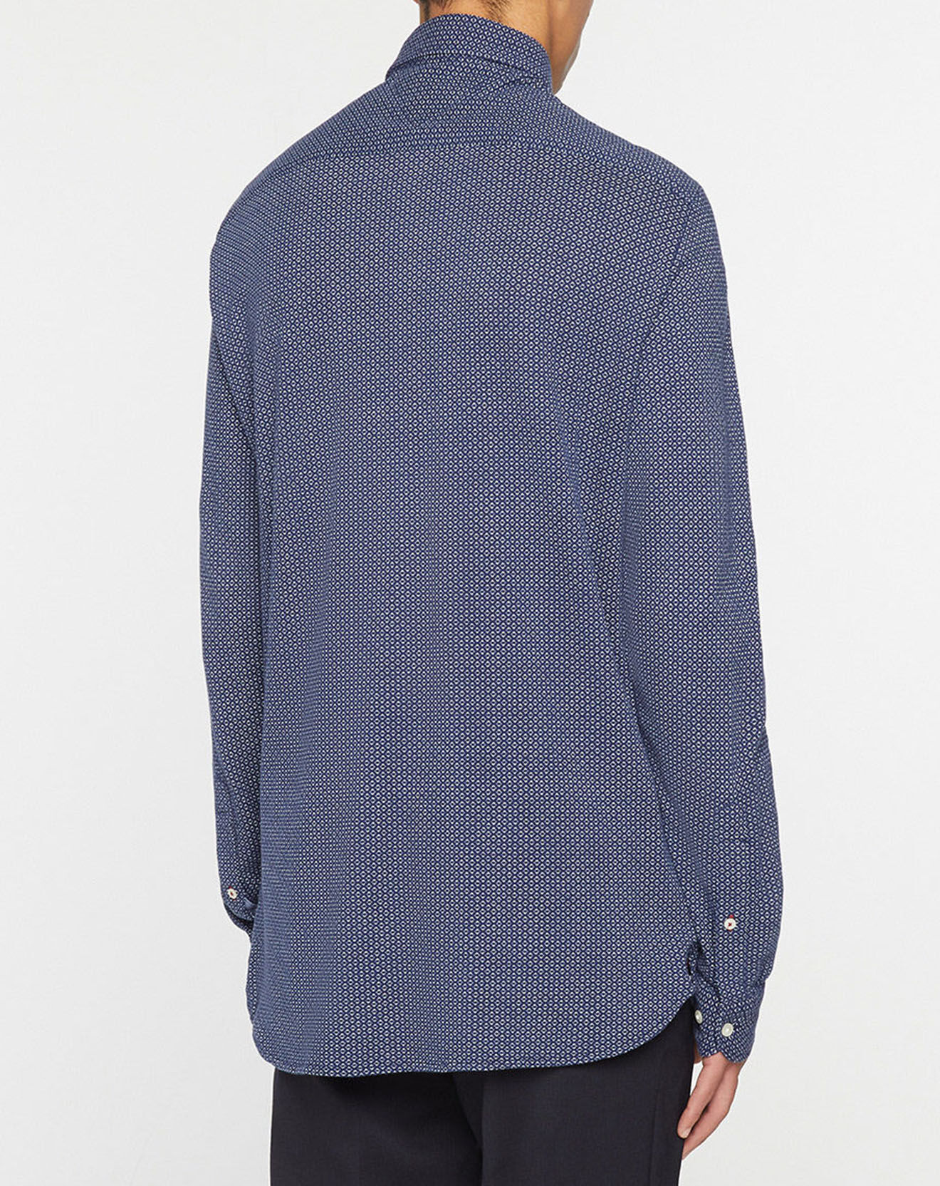 Tommy Hilfiger Chemise droite Jersey imprimée Géométrique bleu marine