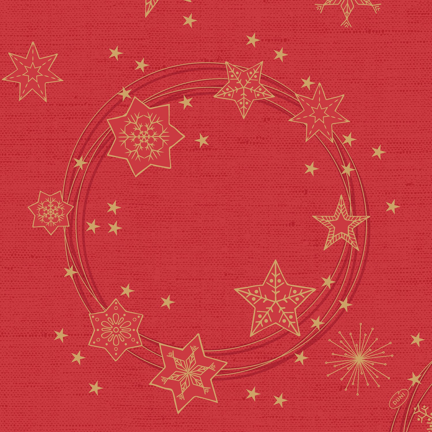 Duni servet Star Shine rood 40 x 40 cm 20 stuks