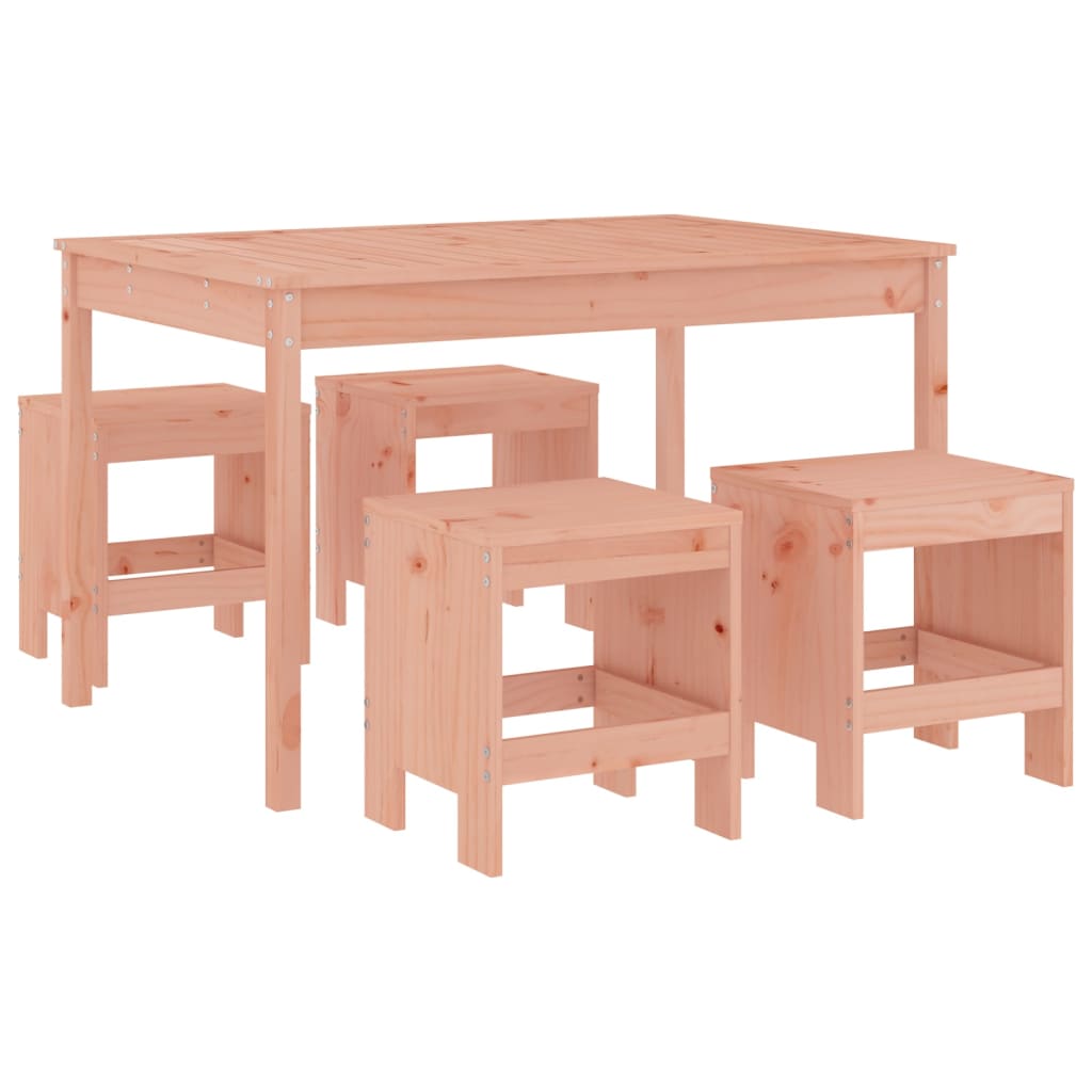 Ensemble à dîner de jardin 5 pcs bois massif douglas