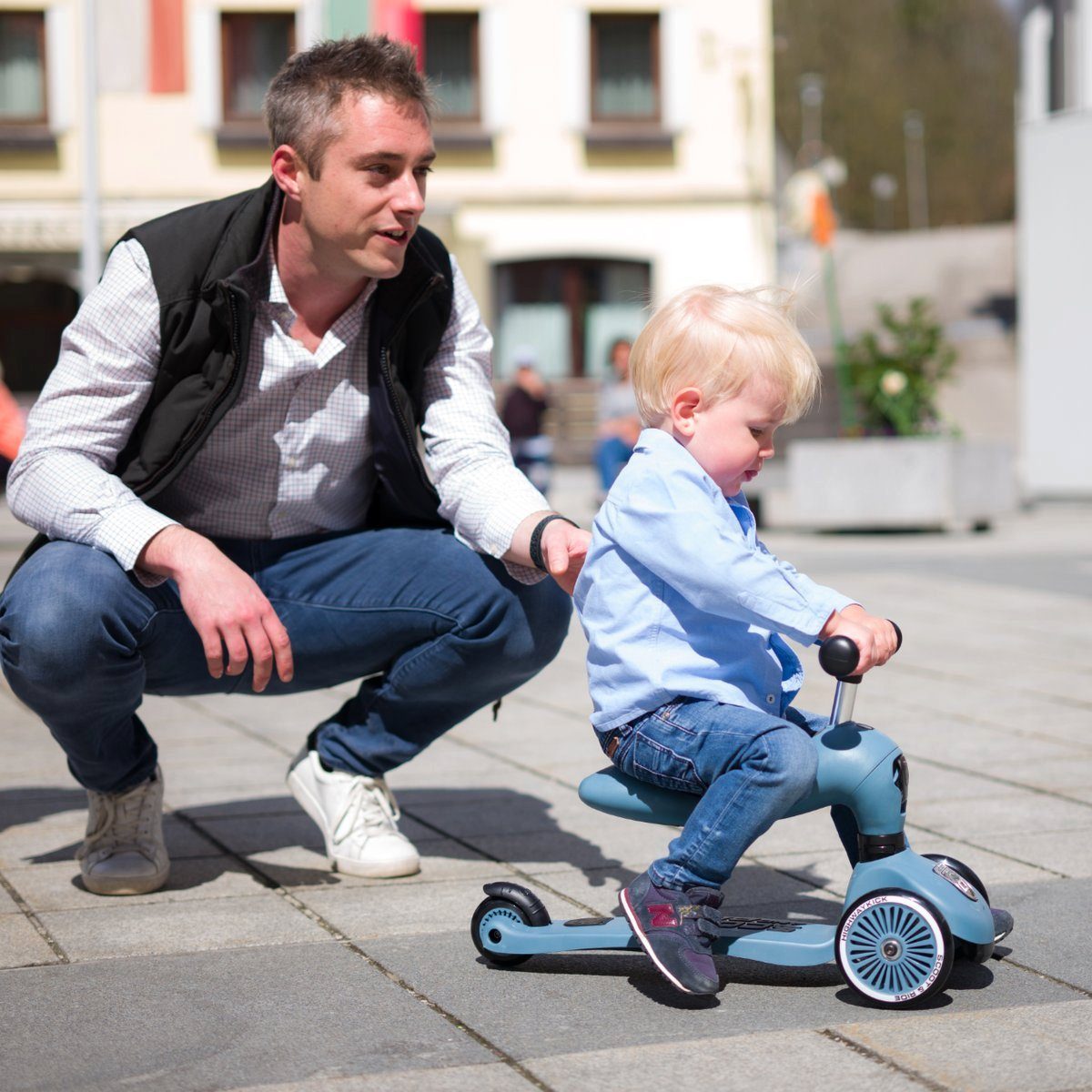 Scoot and Ride Kinderfahrzeug Lauflernhilfe Highwaykick 1 - Lauflernhilfe und Kickboard, Lauflernhilfe und Kickboard in einem