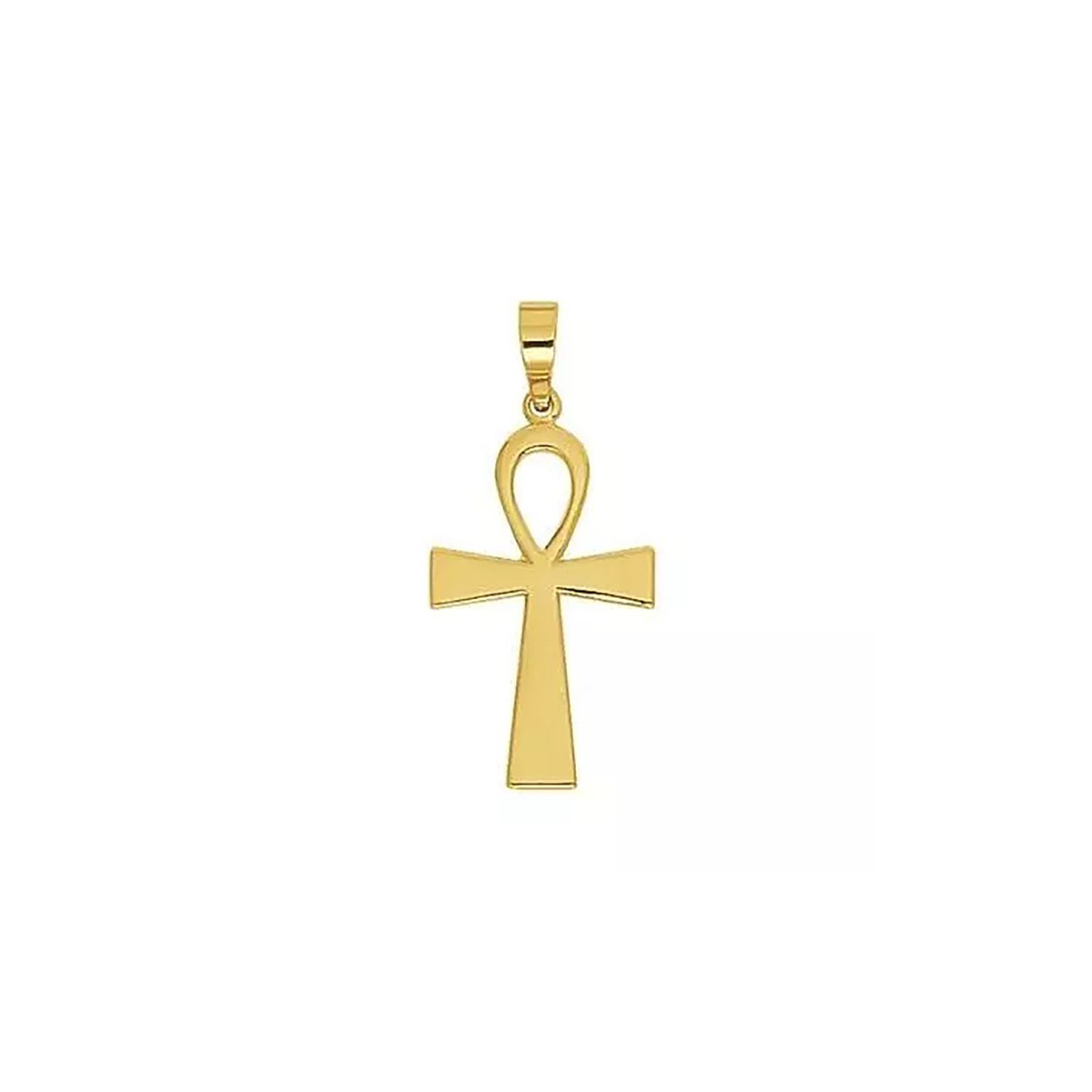 Pendentif Brillaxis croix de vie égyptienneor jaune 9 carats