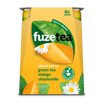 Fuze tea green tea mango chamomile 4 pack 4 x 25 cl