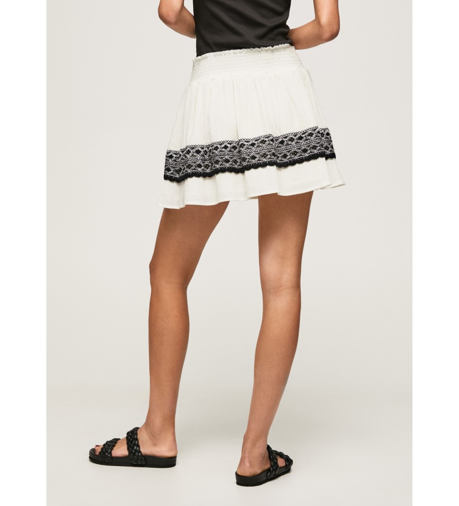 Saia Didi branca da Pepe Jeans