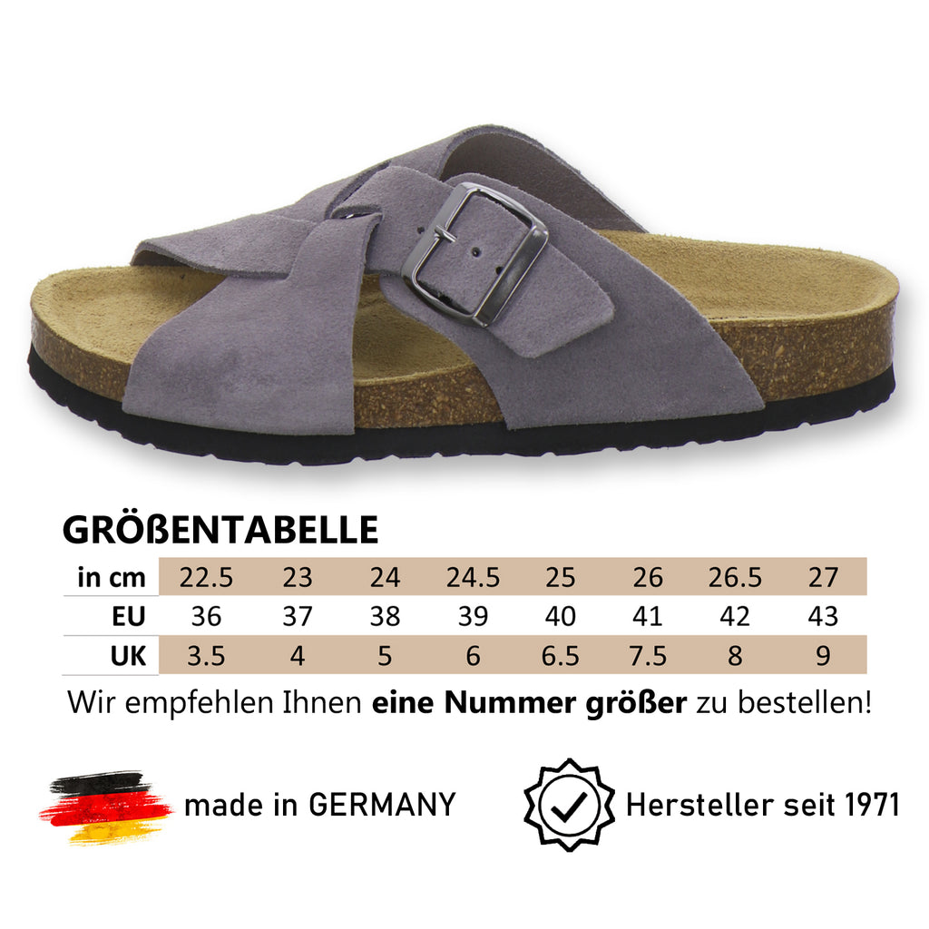 modische Pantoletten Damen Kralle graphit