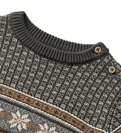 Wheat Bluse - Strik - Jacquard - Julius - Raven