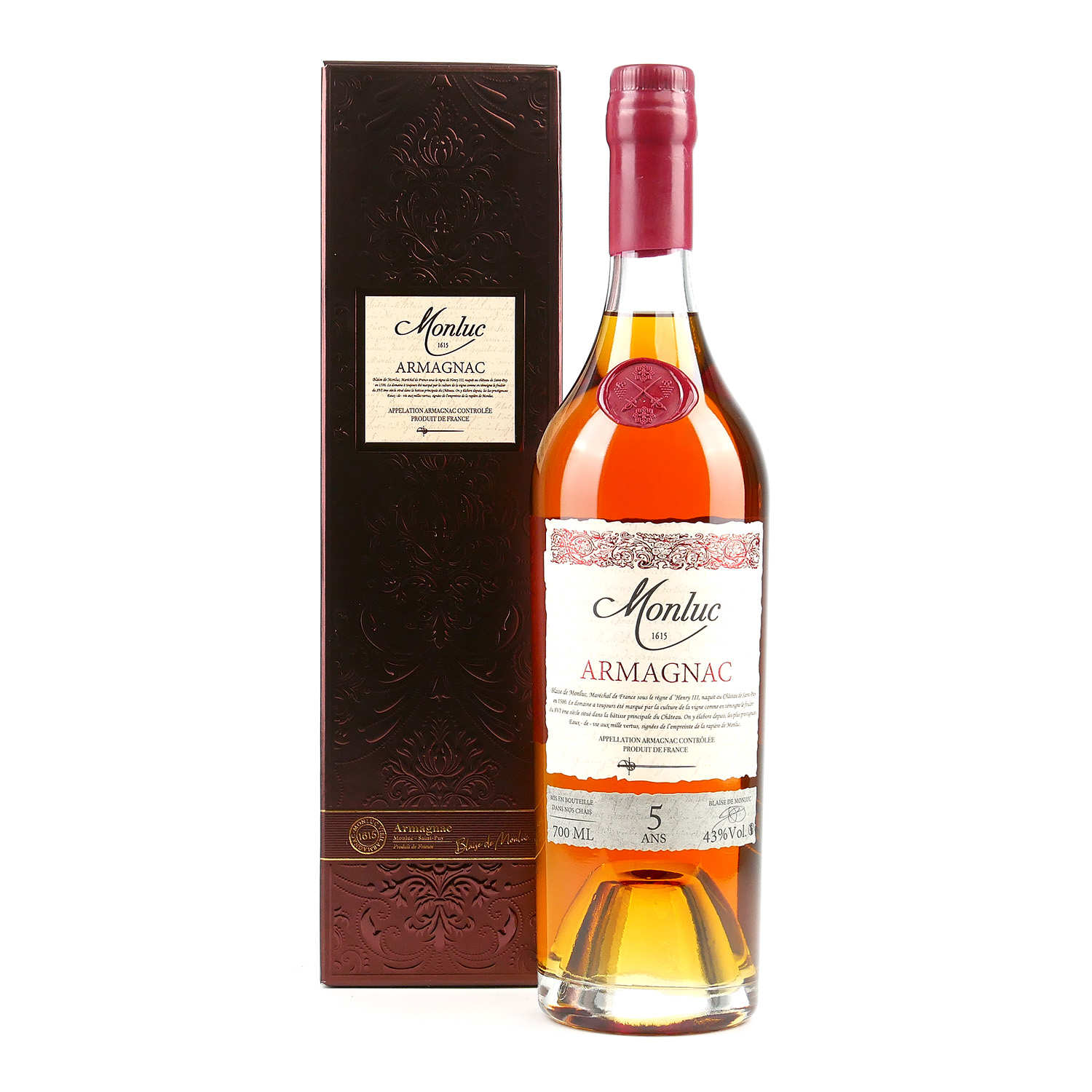 Armagnac 5 ans 43% - Château Monluc
