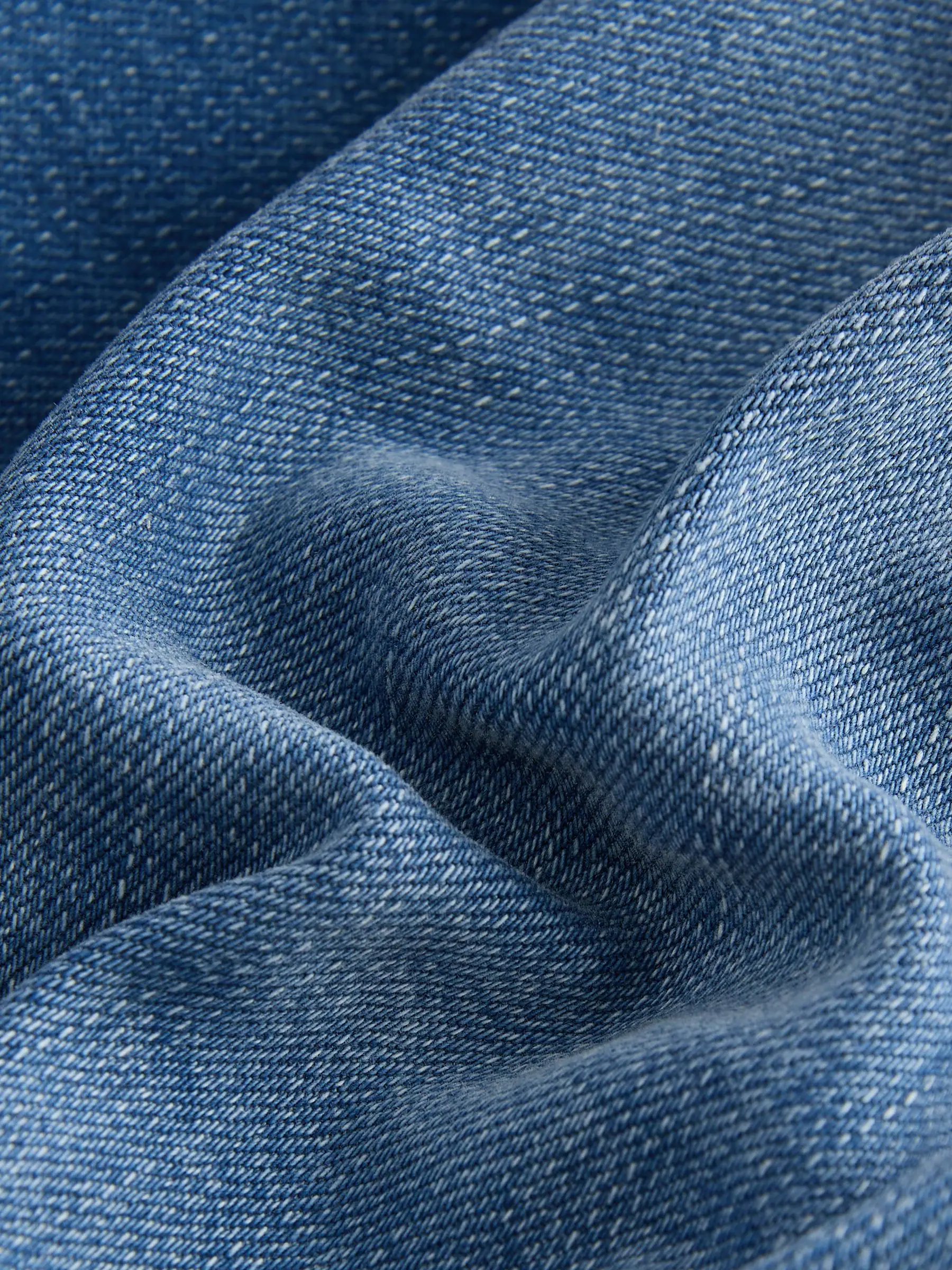 Blauw - Standaard toelopende pasvorm - Authentieke stretch denim jeans