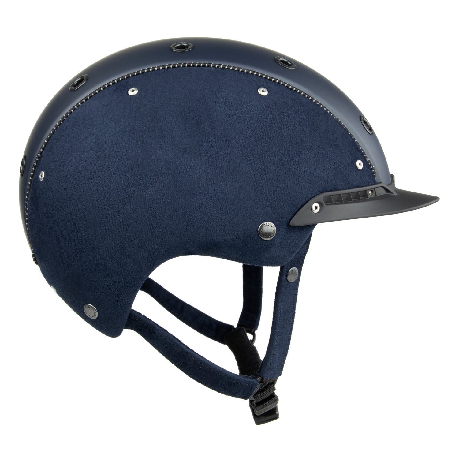 CASCO Reithelm Champ-3 Nubuk  - nachtblau