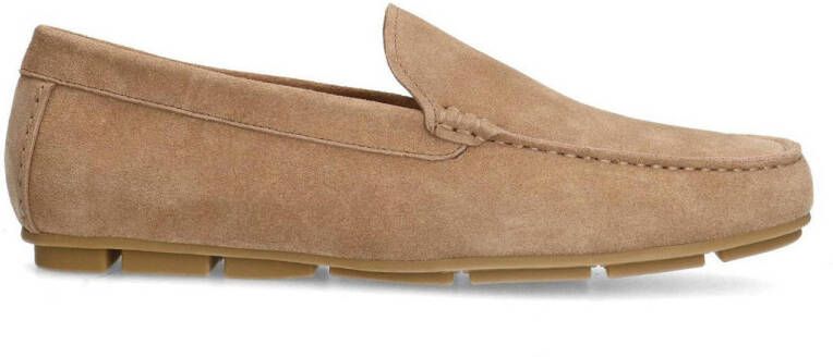 Manfield Heren Taupe suède loafer