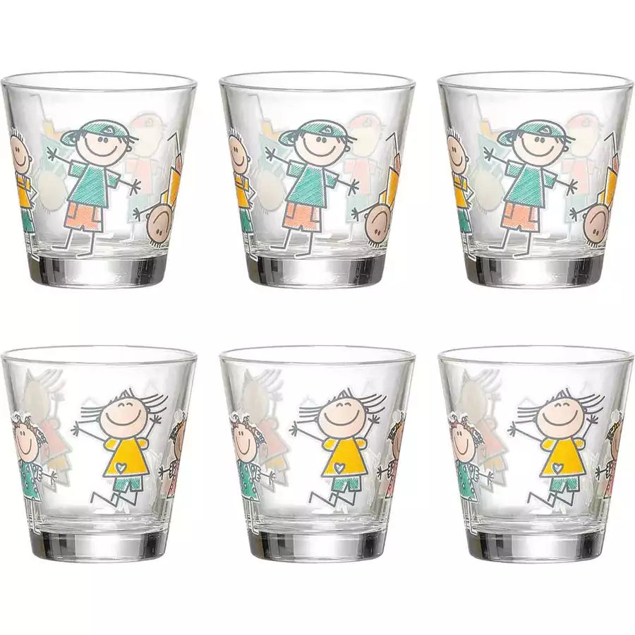 Ritzenhoff & Breker GmbH & Co. KG Trinkgläser Boys & Girls BEST FRIENDS 270 ml 6er Set bunt