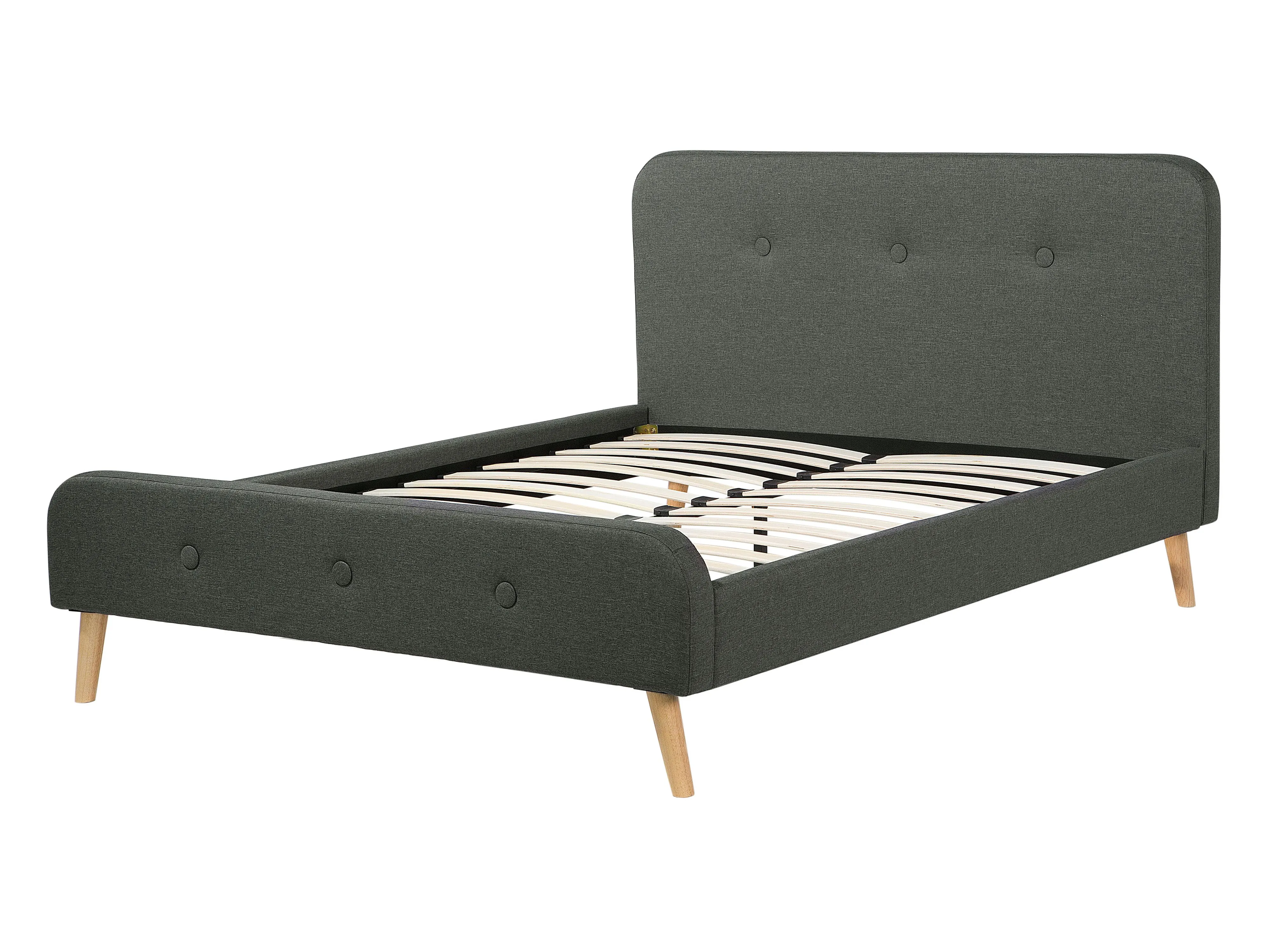 Bed Stof RENNES 140 x 200 cm Donkergrijs