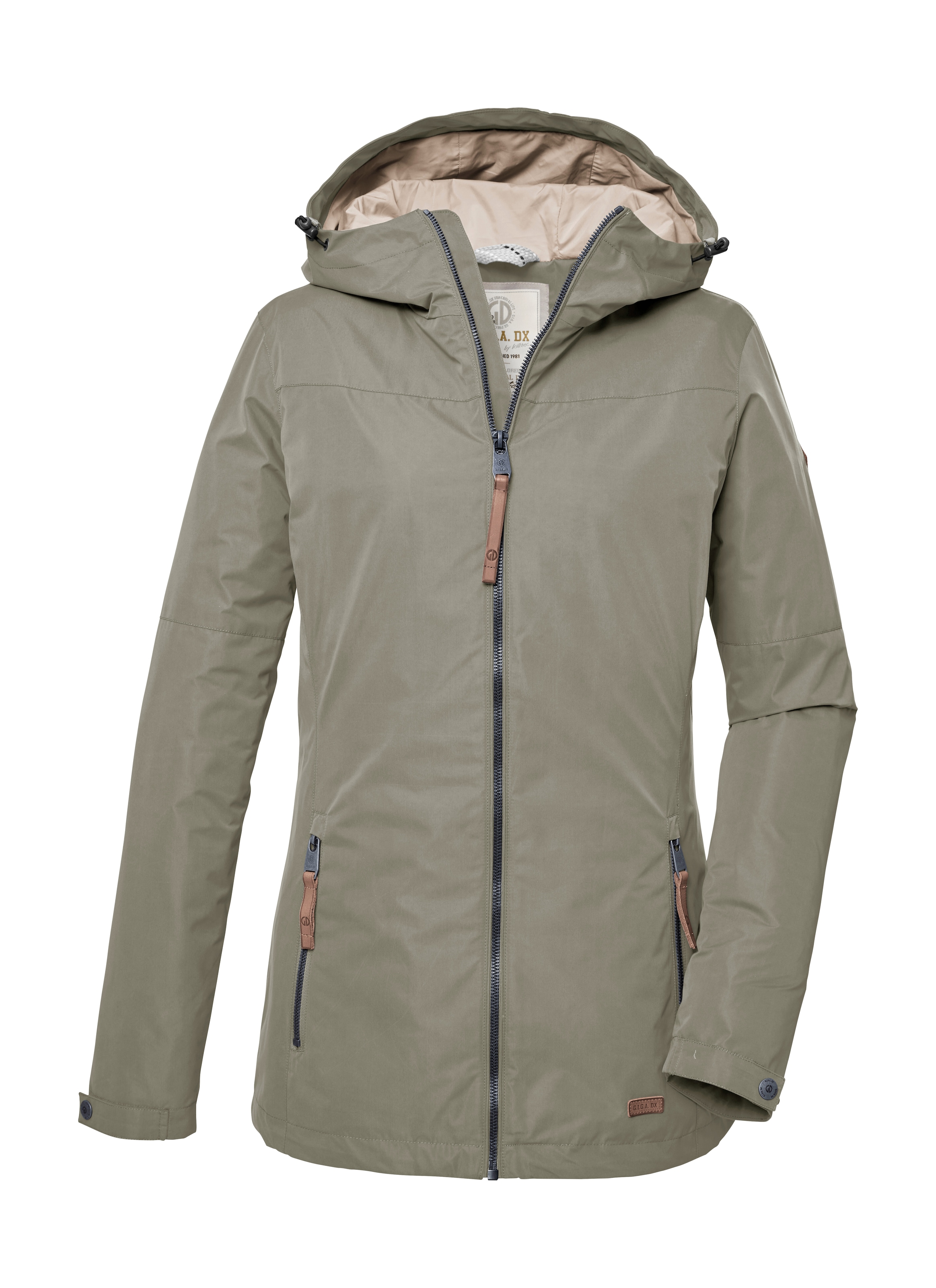 G.I.G.A. DX by killtec Funktionsjacke »GS 18 WMN JCKT« Wasserabweisende Jacke mit Kapuze, Kinnschutz und viel Stauraum