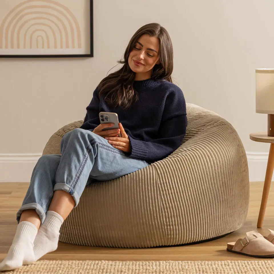 icon Zitzak Kingston - Corduroy Zitzak Volwassenen - Beige