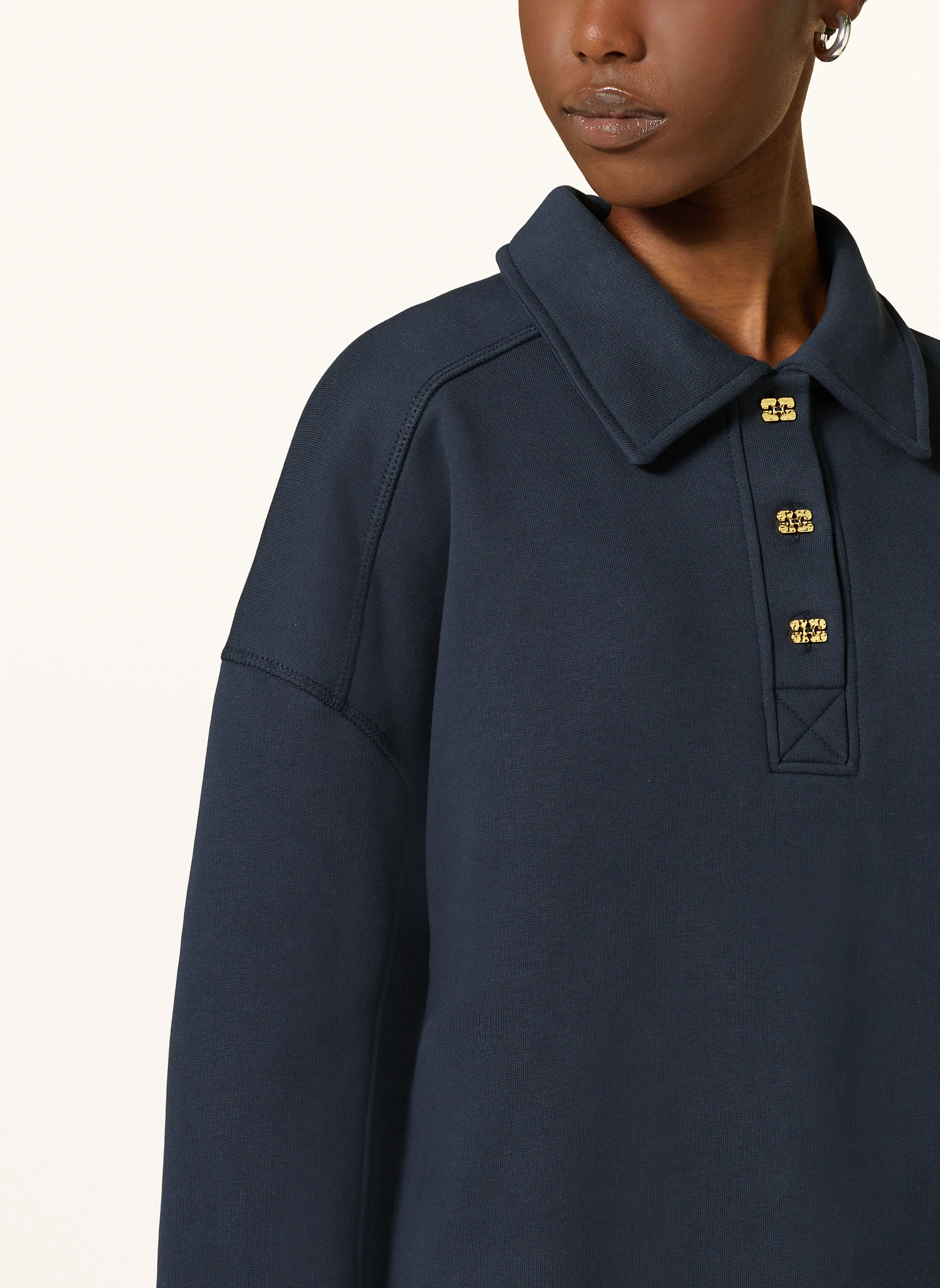 GANNI Sweat-Poloshirt