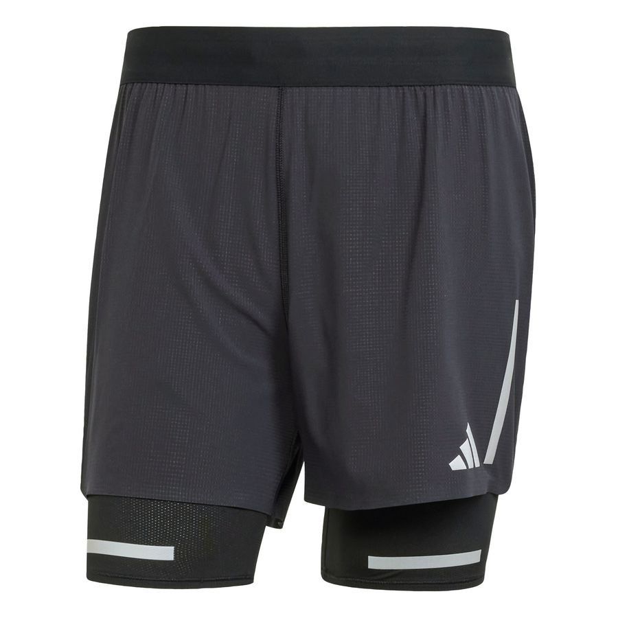 Adidas Short de running réfléchissant 2 en 1 Ultimate