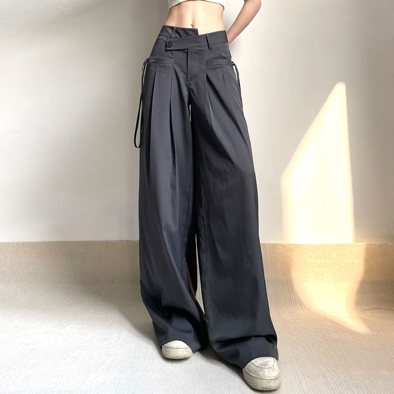 Sosana - Lage taille, losse, wijde broek