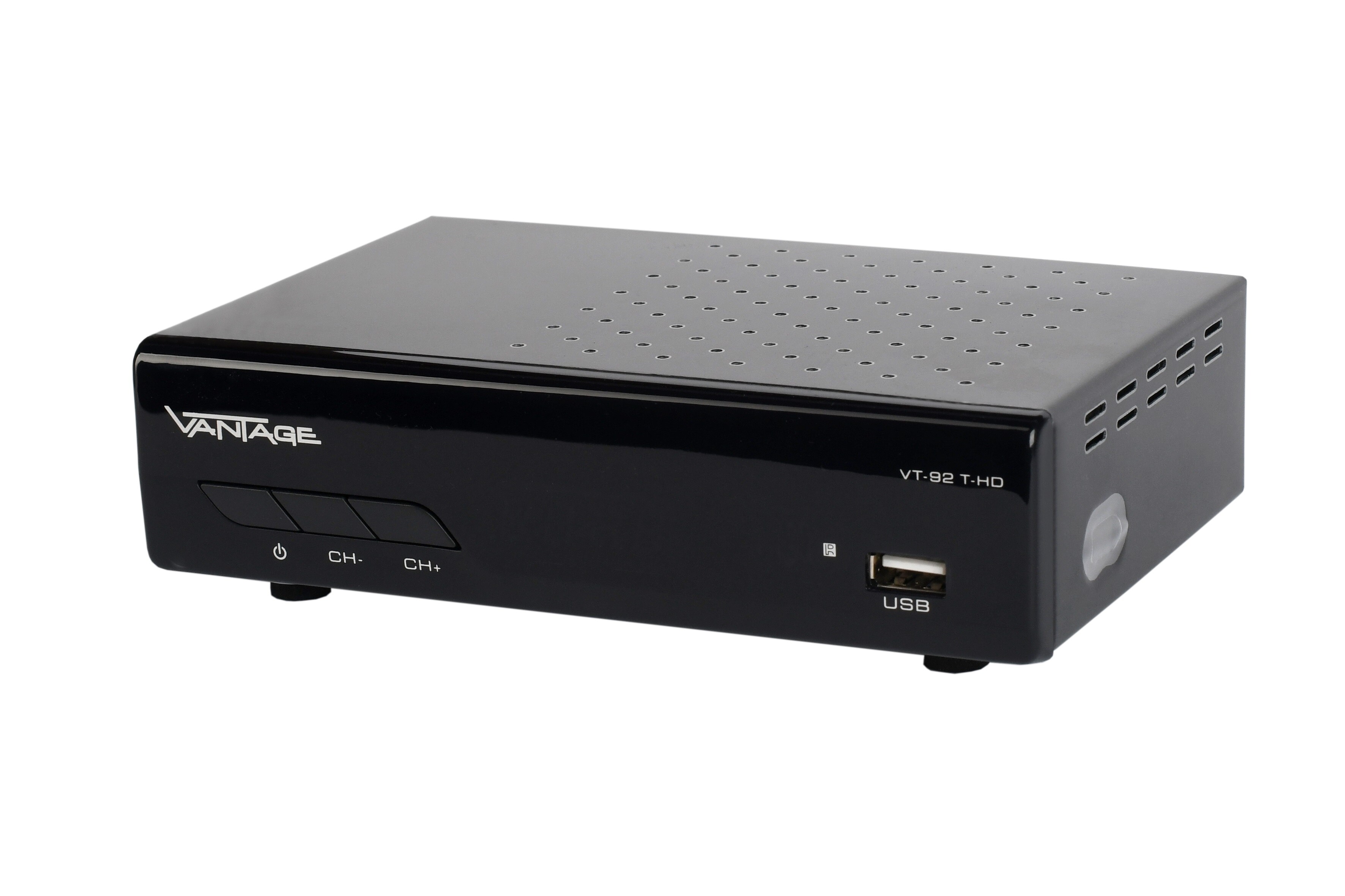 Vantage VT-92 DVB-T2 Receiver, Full HD 1080p, HDMI und SCART
