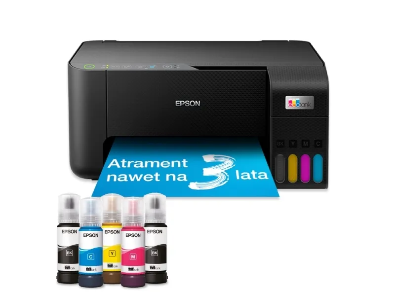 Epson EcoTank L3270 - Multifunktionsprinter - farve - blækprinter - ITS - A4/Legal (medie) - op til 10 spm (udskriver) - 100 ark - USB, Wi-Fi - sort