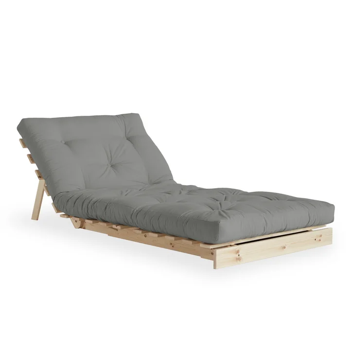 Karup Design - Roots Schlafsessel 90 cm, Kiefer carobbraun / olivgrün (756)