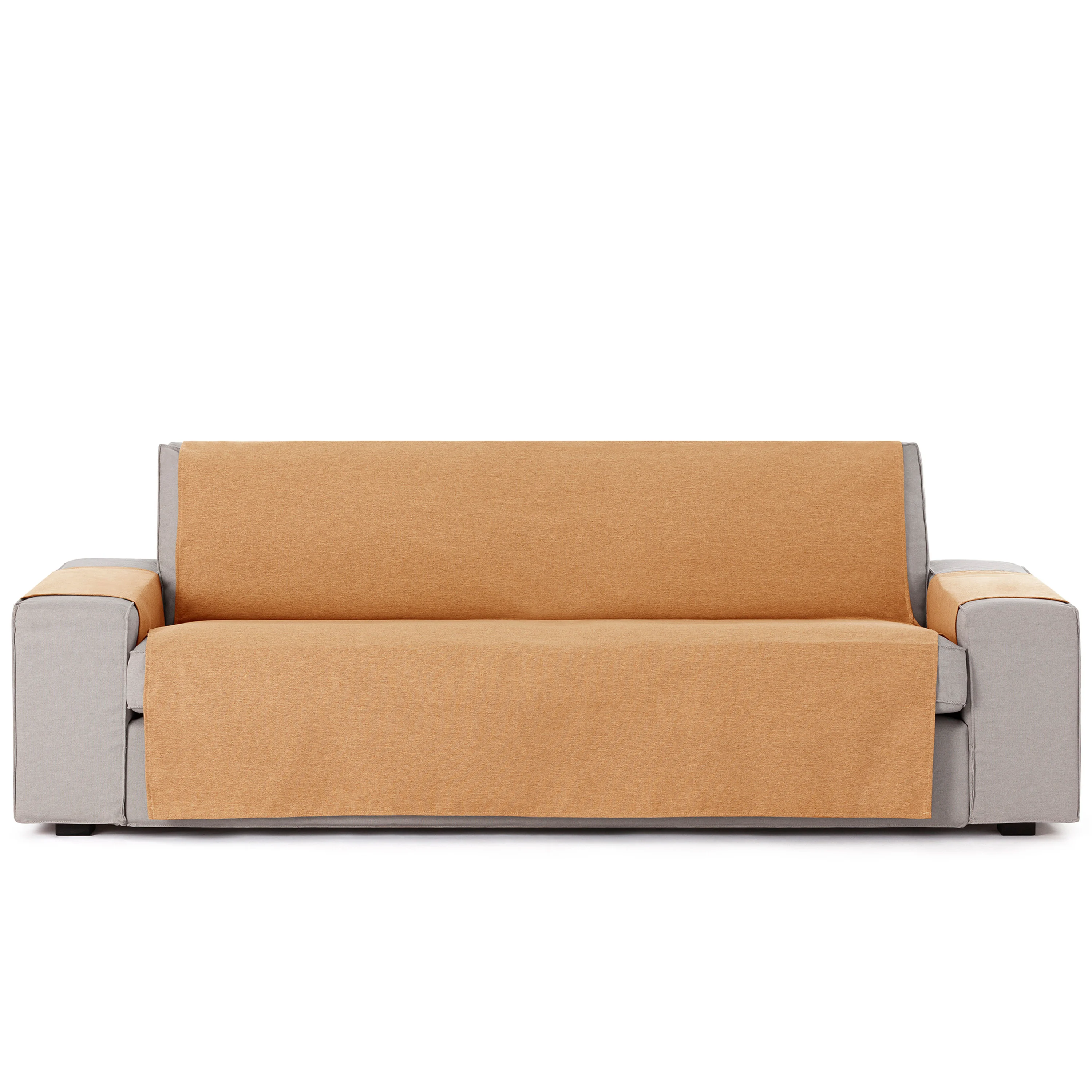 Capa Protetora para Sofá Vipalia, 1 Lugar / Relax, Cor Ocre, Modelo Brisa