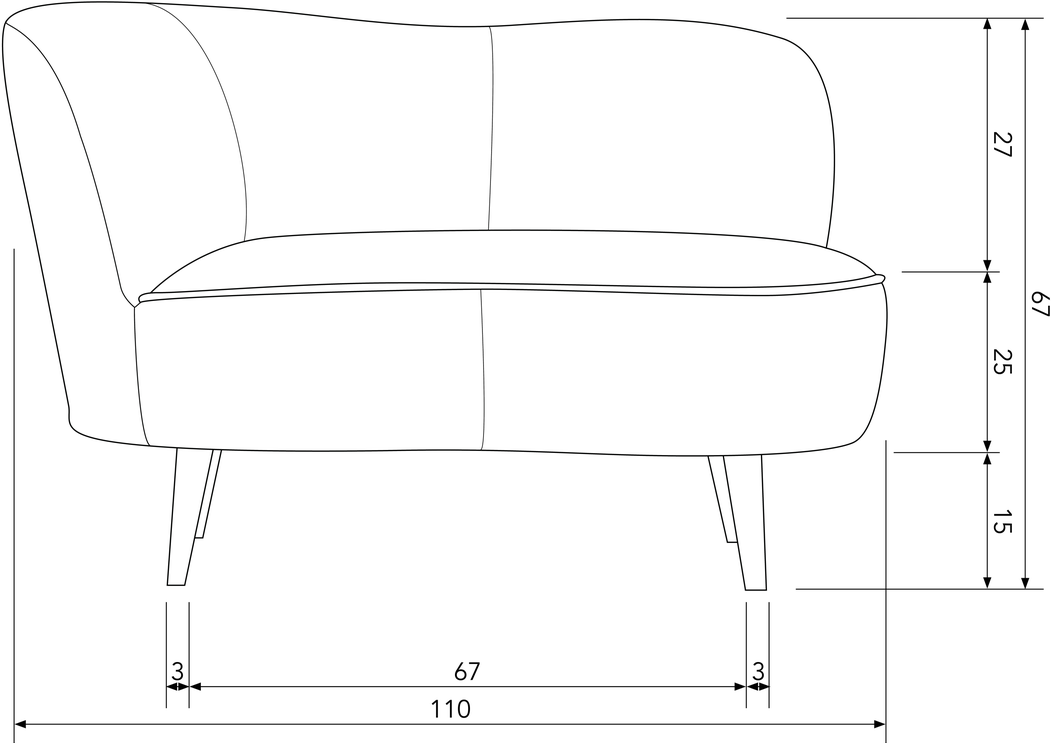 WOOOD Sara Fauteuil