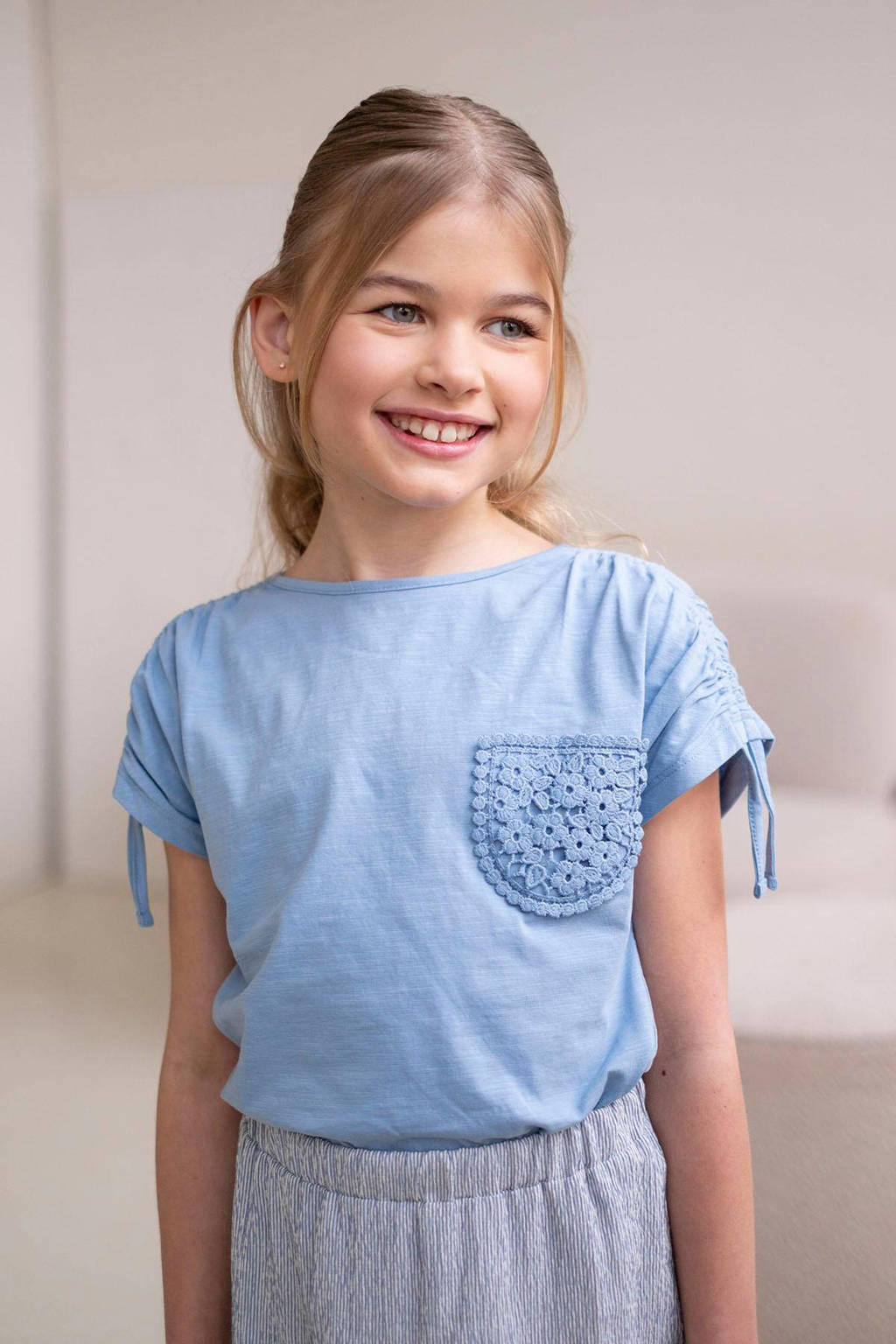 Like Flo T-shirt lichtblauw