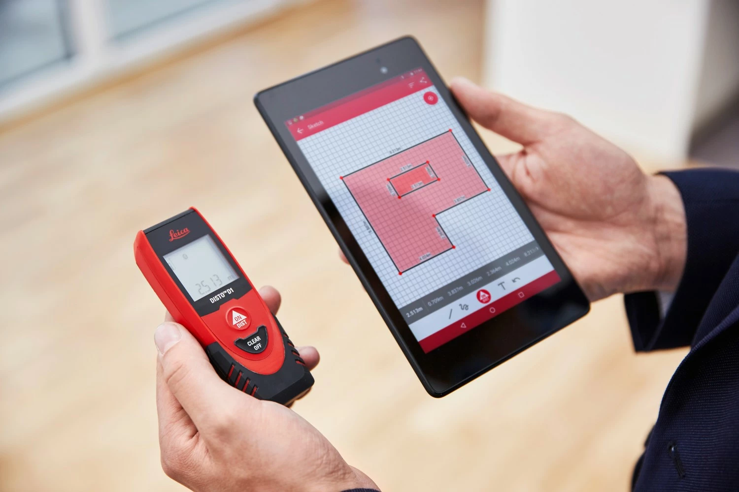 Leica Disto D1 Laserafstandsmeter - Bluetooth - 40m