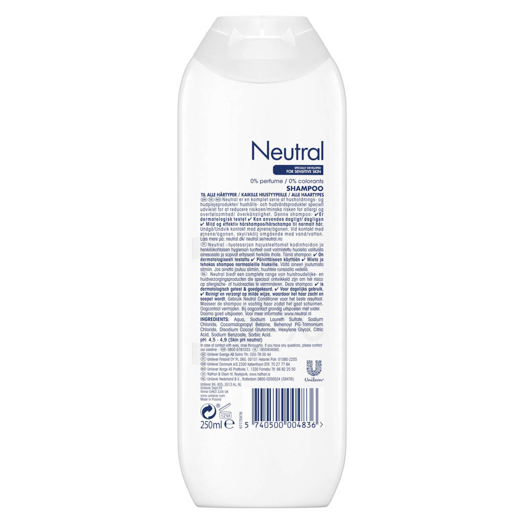 Fantastischshampoo Parfumvrij - 6 x 250 ml