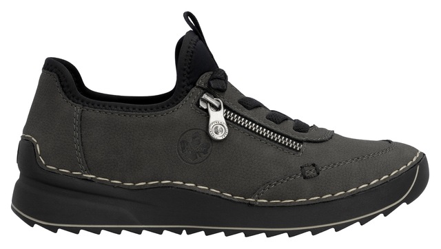 Rieker Sneaker  Schnürschuh, Halbschuh, Slipper mit Kontrastnaht