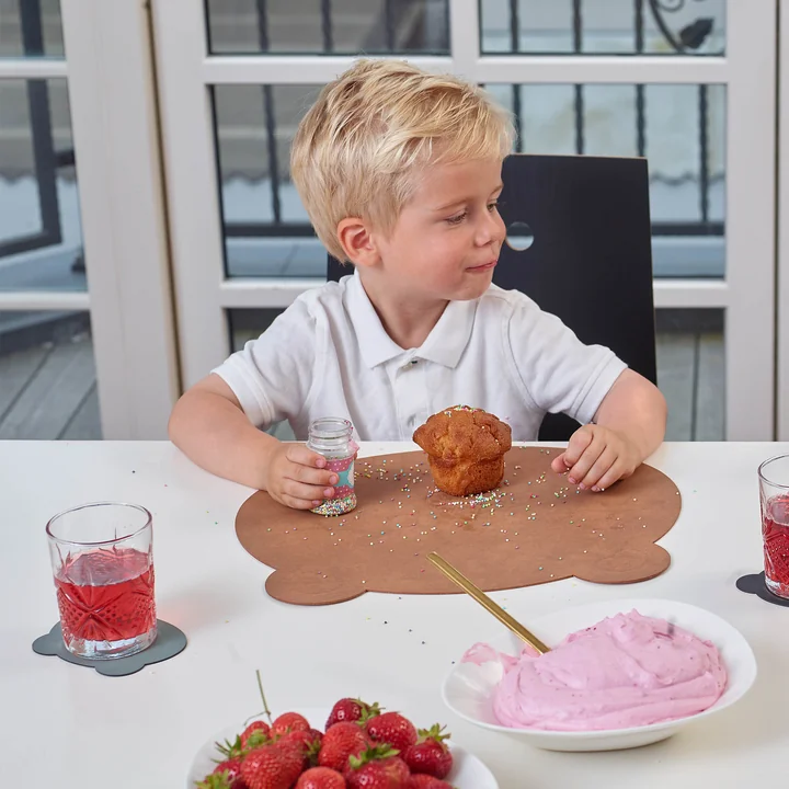 Lind DNA - Kinder-Tischset Bär, Nupo anthrazit