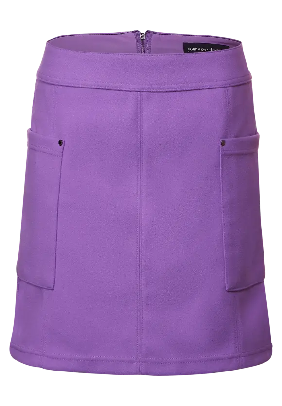 Minirock in Woll-Optik - lupine lilac