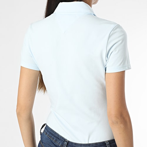Polo Manches Courtes Femme Essential 5847 Bleu Clair