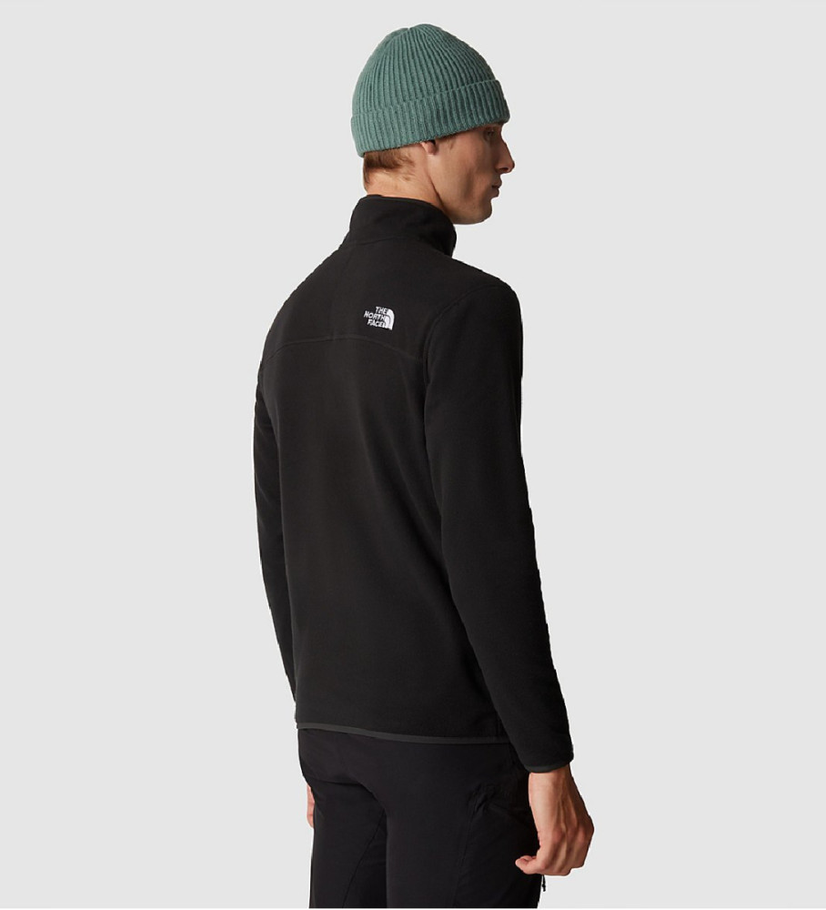 Casaco polar The North Face com zíper de 1/4, preto