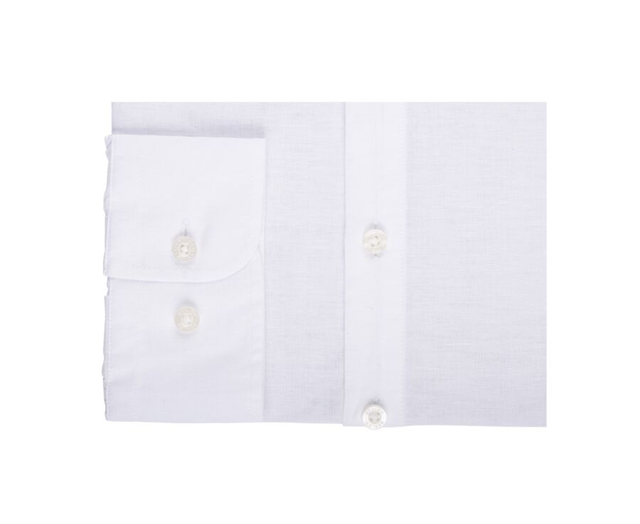 Chemise tunique coton lin blanche - VALBERT