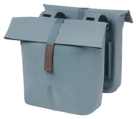 Basil Tas City Dubbel - Cuir de vegan - Bleu graphite