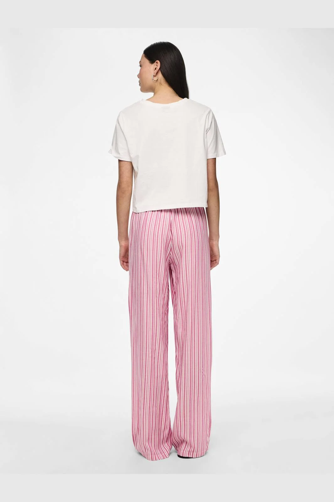Pieces Pcalvina Pants 4472395 ibis rose cloud dancer