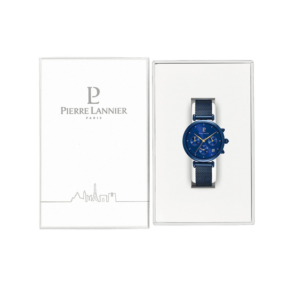 Montre PIERRE LANNIER Lutecia femme bracelet acier bleu
